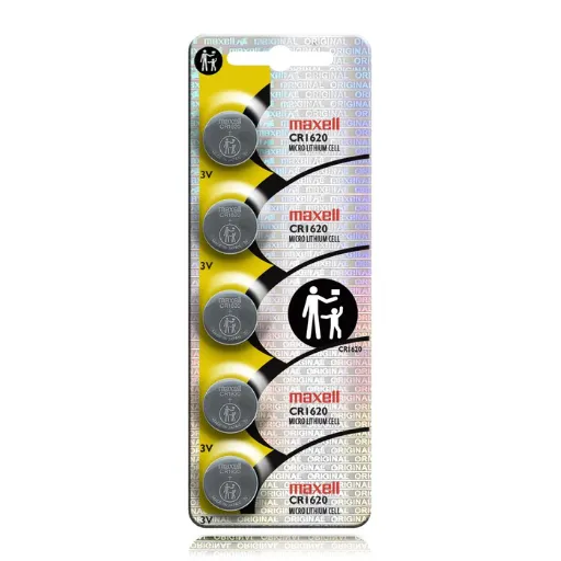 Maxell Lithium Battery CR 1620  5-Pack