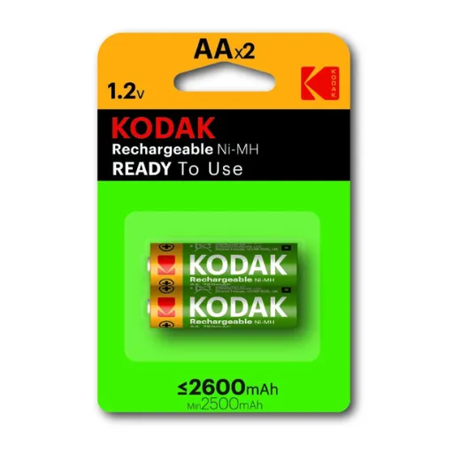 Kodak Rechargeable Battery AA 2600 mAh 2-pack