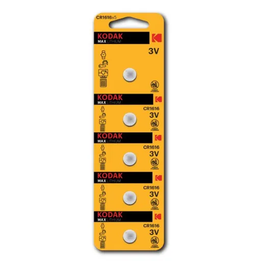Kodak Max Lithium Battery CR-1616 5-pack
