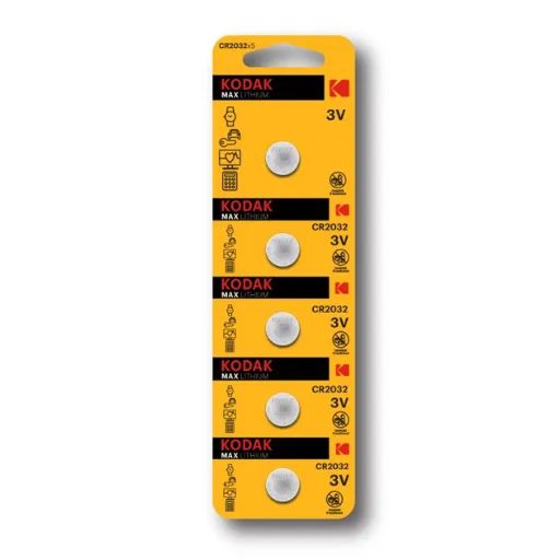 Kodak Max Lithium Battery CR-2032 5-pack