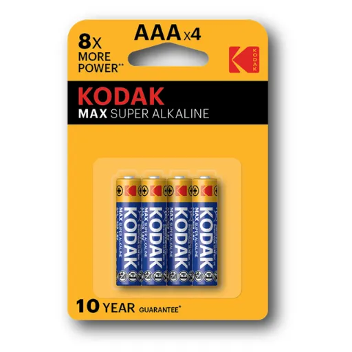Kodak Max Alkaline Battery AAA 4-pack