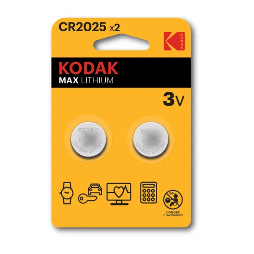 Kodak Max Lithium Battery CR-2025 2-pack
