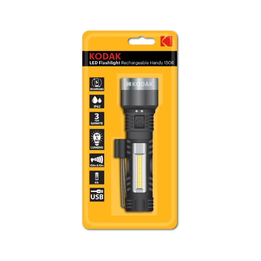 [7074] Kodak LED Flashlight Rechargeable Handy 150R