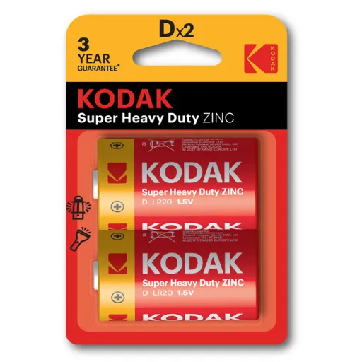 [7047] Kodak Heavy Duty D 2-pack